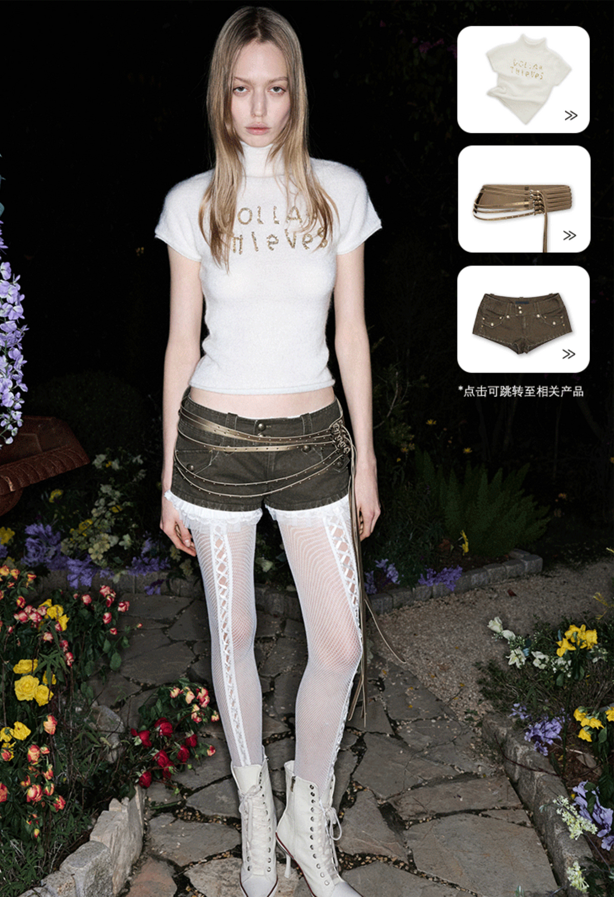 SEQUIN-EMBROIDERED KNIT TOP – 2colors