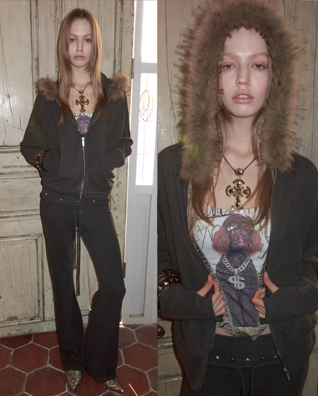 BATWING HOODIE & FLARED PANTS SET – 2colors