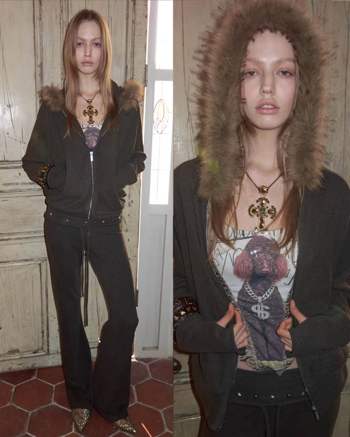 BATWING HOODIE & FLARED PANTS SET – 2colors
