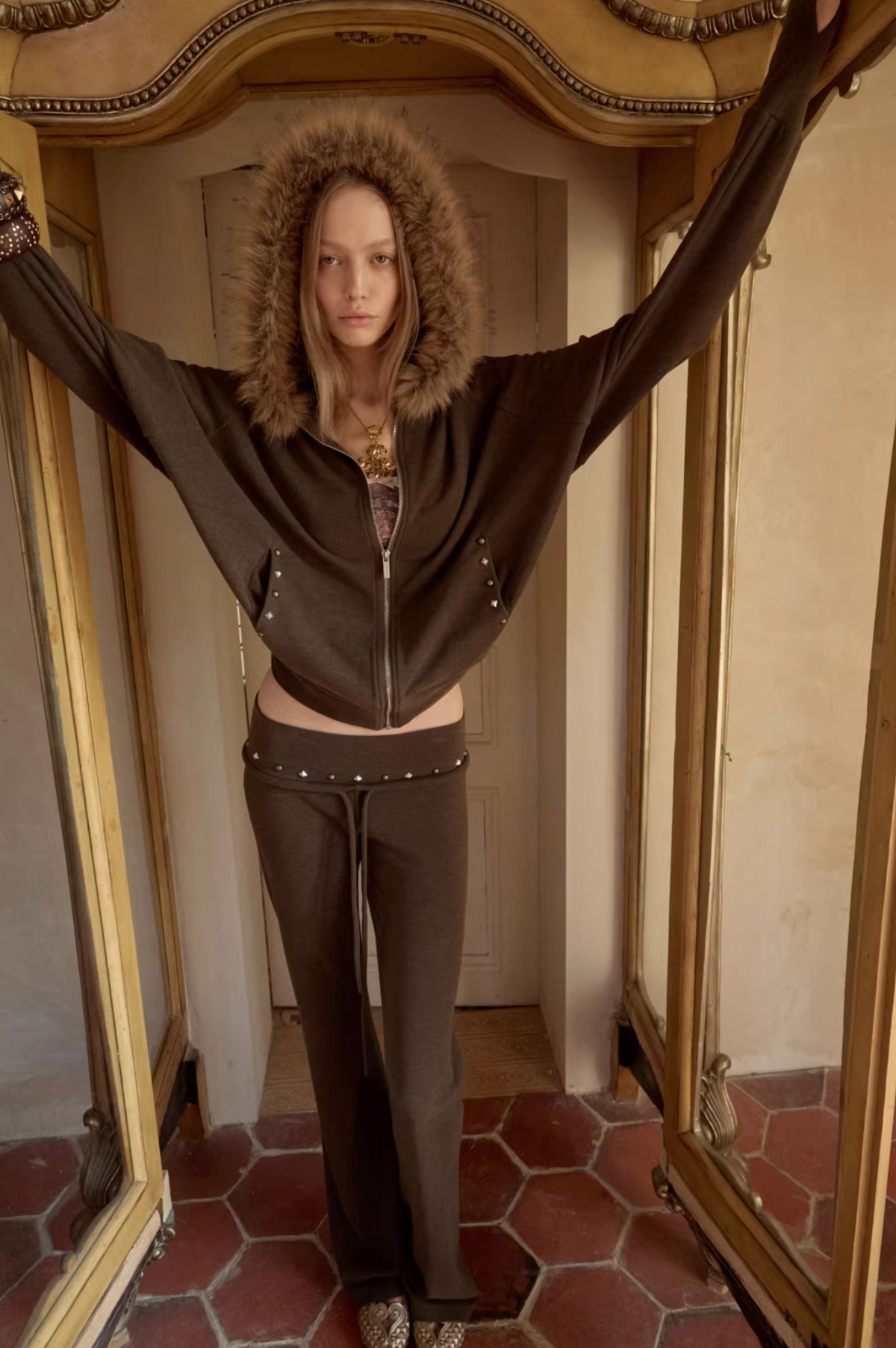 BATWING HOODIE & FLARED PANTS SET – 2colors