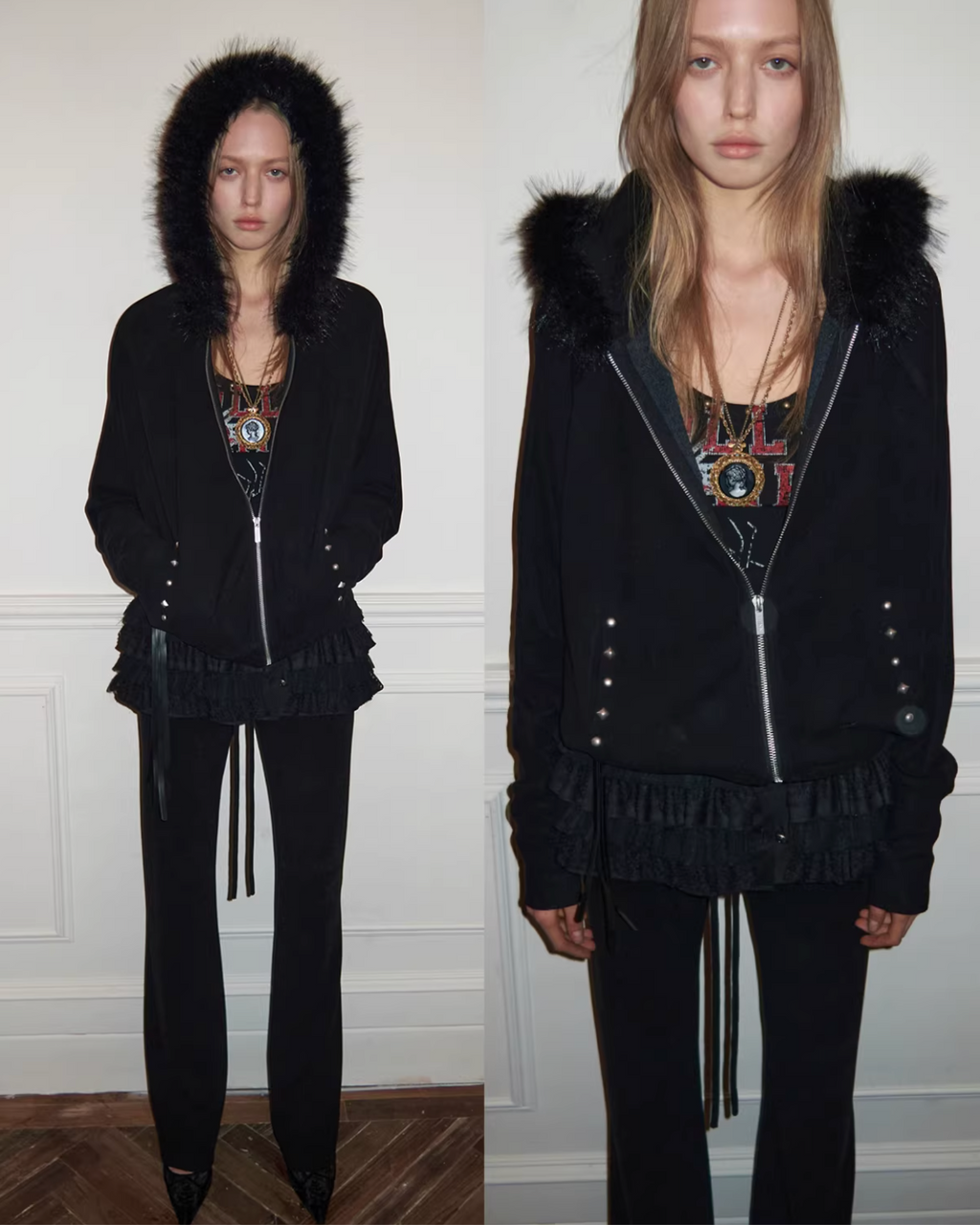 BATWING HOODIE & FLARED PANTS SET – 2colors