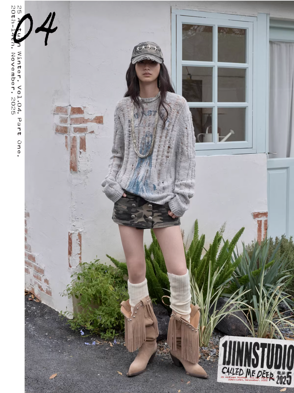 CAMO BUTTON-FRONT WRAP SKORT