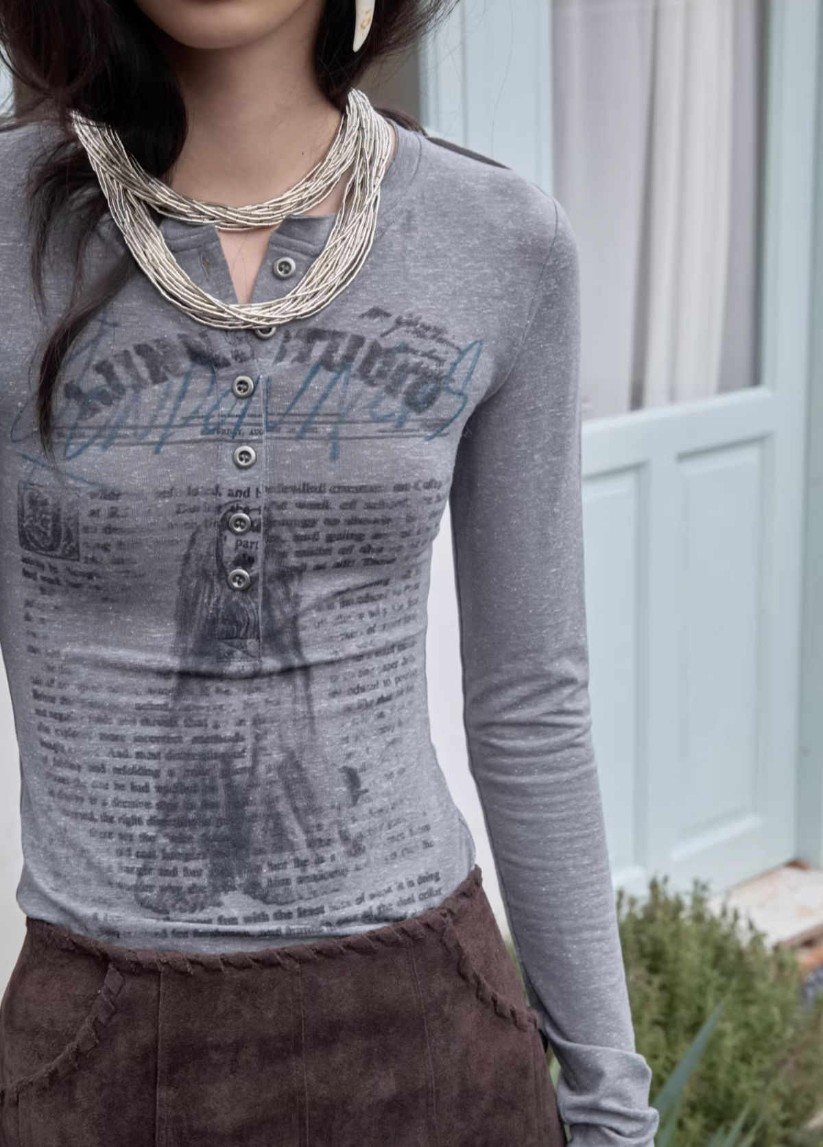♱ RENAISSANCE PRINT T-SHIRT (3colors)