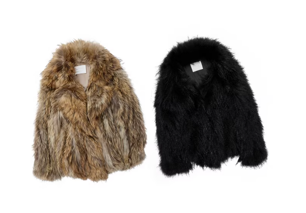 NOMAD RACCOON FUR WOVEN COAT ♱ 2colors