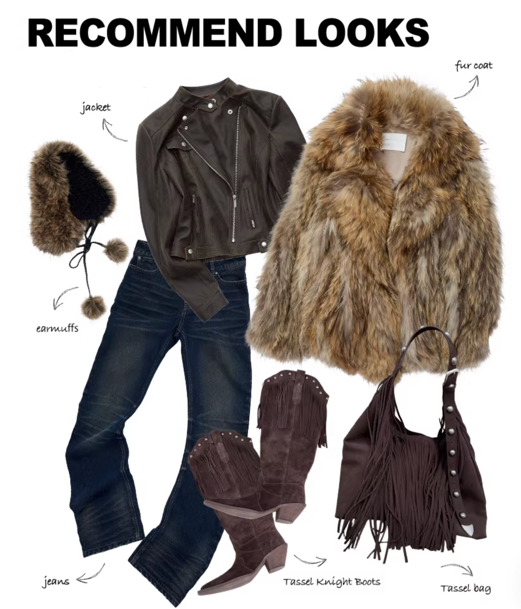 NOMAD RACCOON FUR WOVEN COAT ♱ 2colors