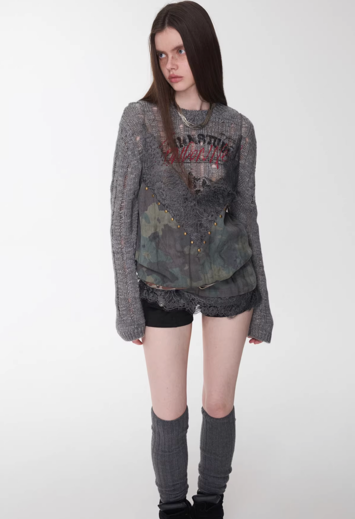 SUSANA LACE TRIM CAMO CAMI - 2colors