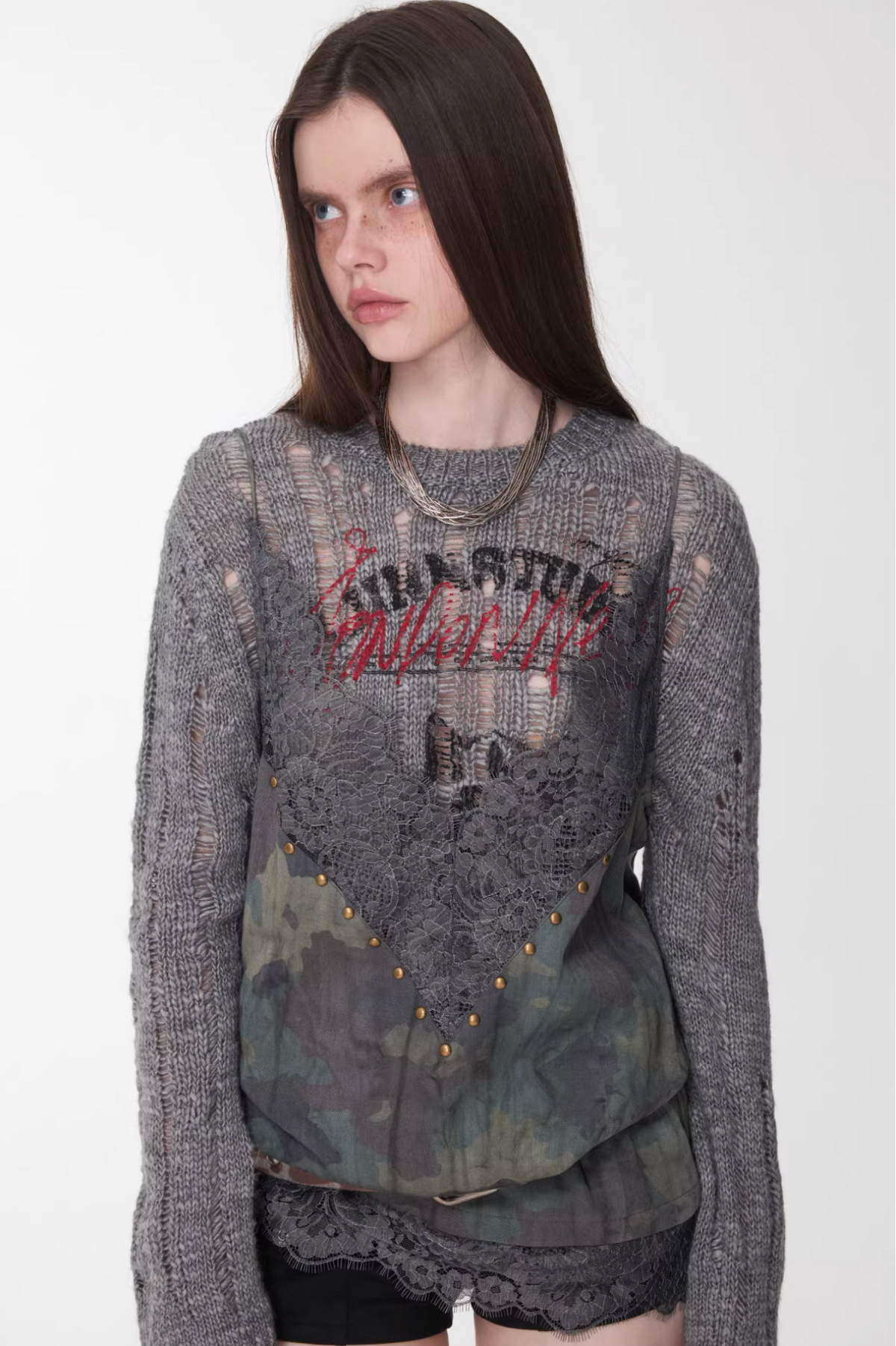 SUSANA LACE TRIM CAMO CAMI - 2colors