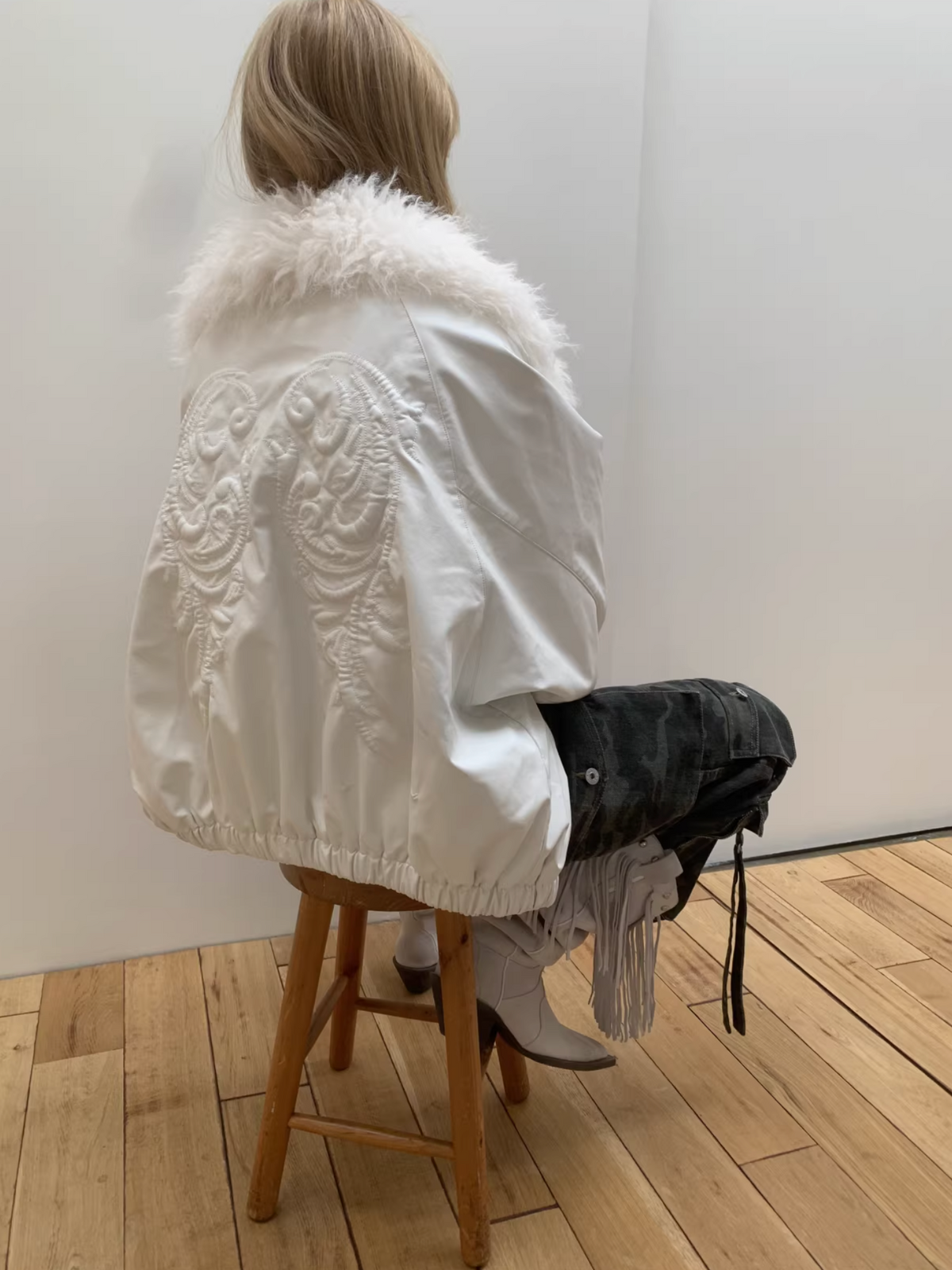 ANGEL WING FUR-COLLAR JACKET – 2colors