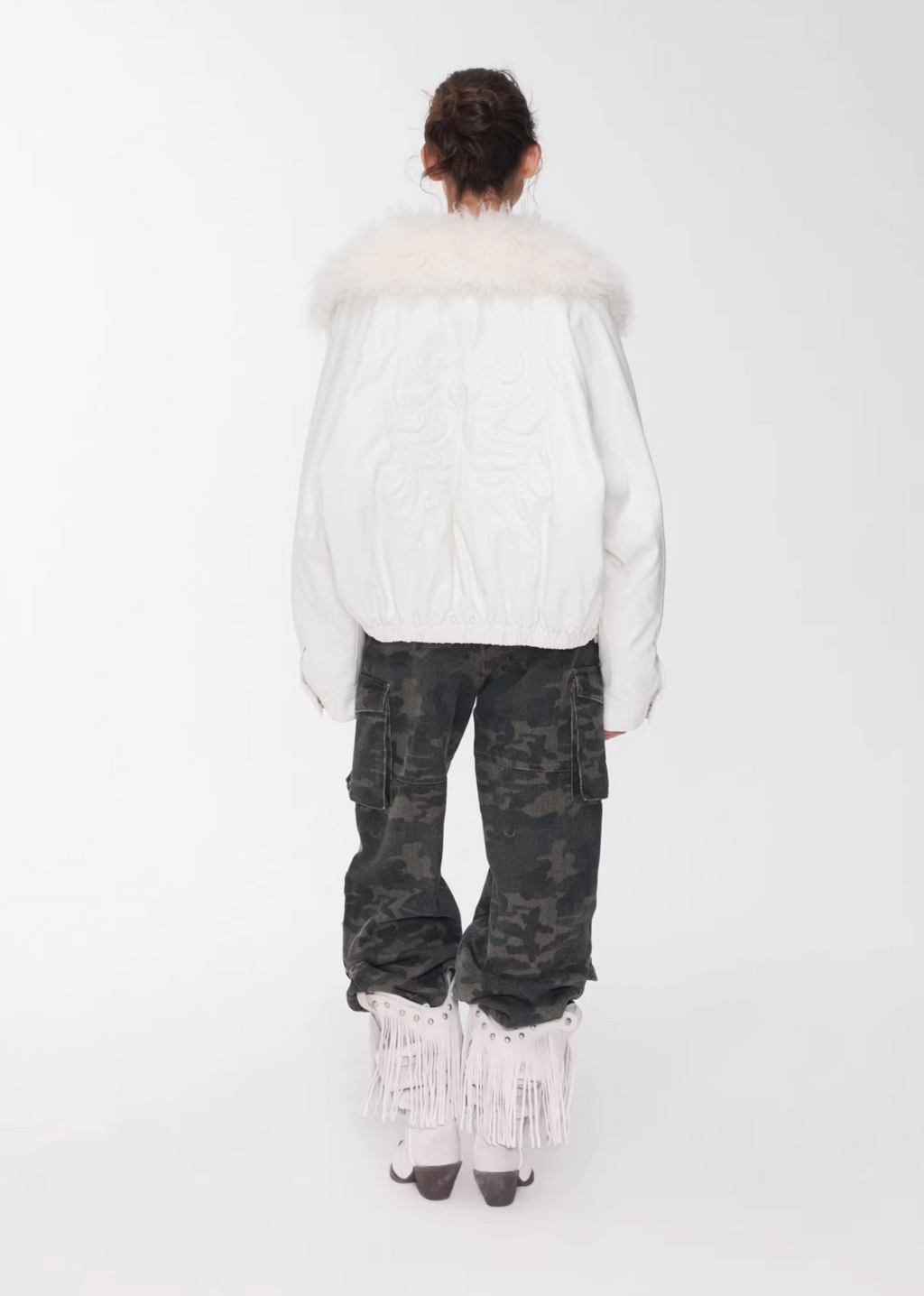 ANGEL WING FUR-COLLAR JACKET – 2colors