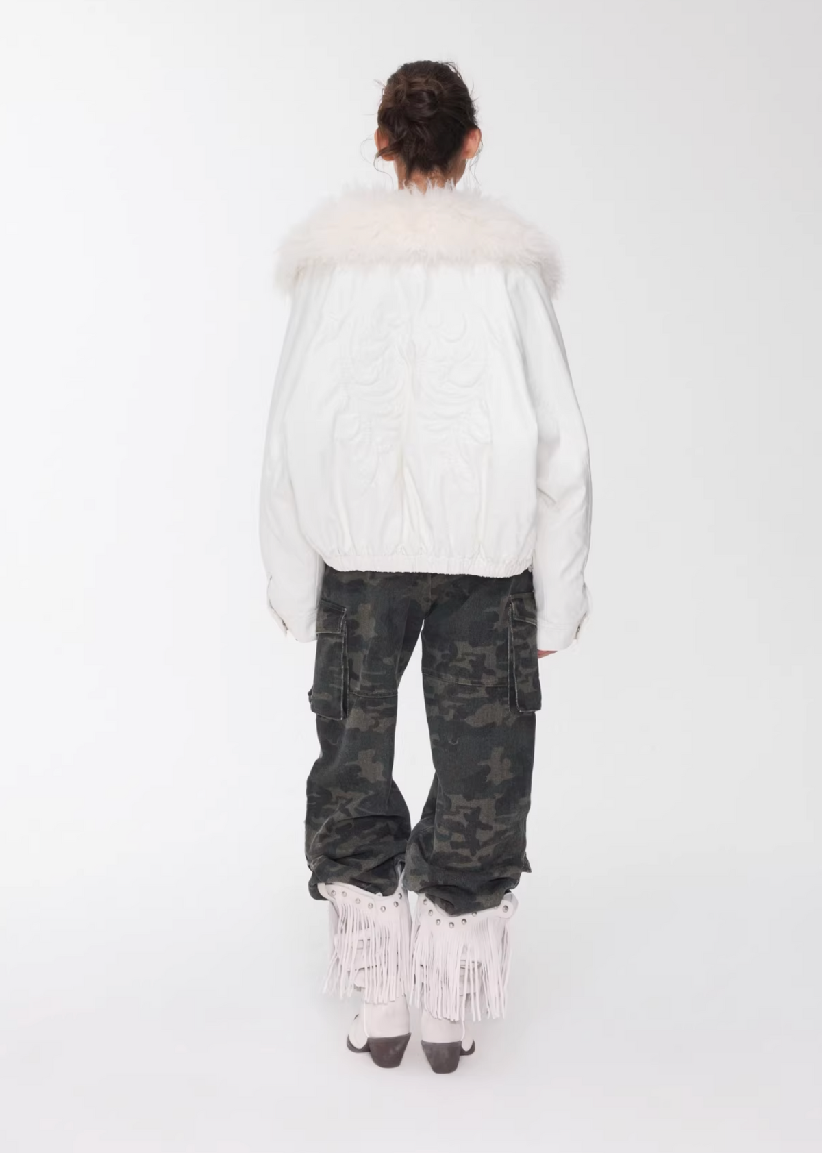 ANGEL WING FUR-COLLAR JACKET – 2colors