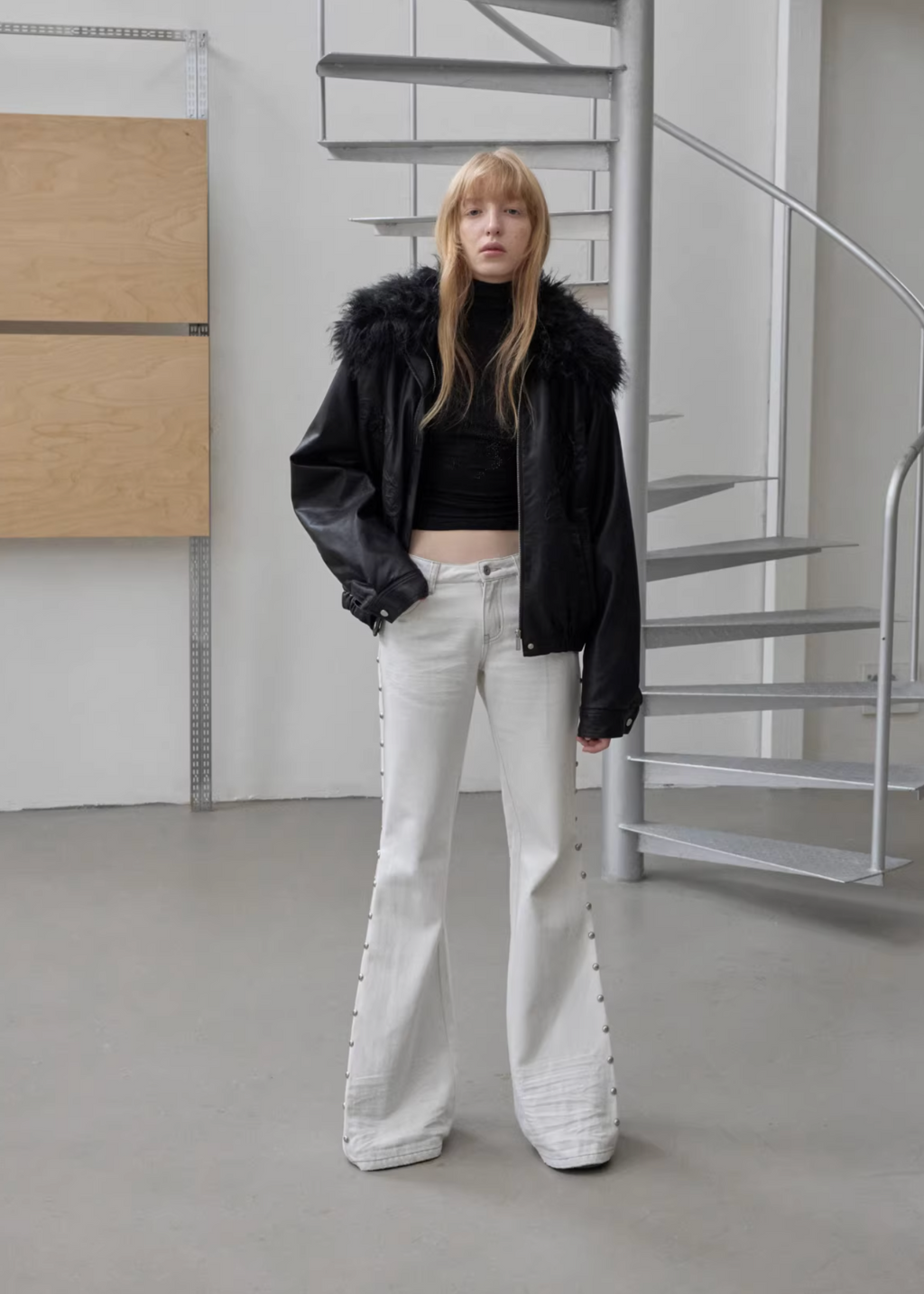 ANGEL WING FUR-COLLAR JACKET – 2colors