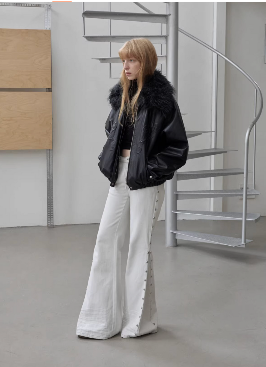 ANGEL WING FUR-COLLAR JACKET – 2colors