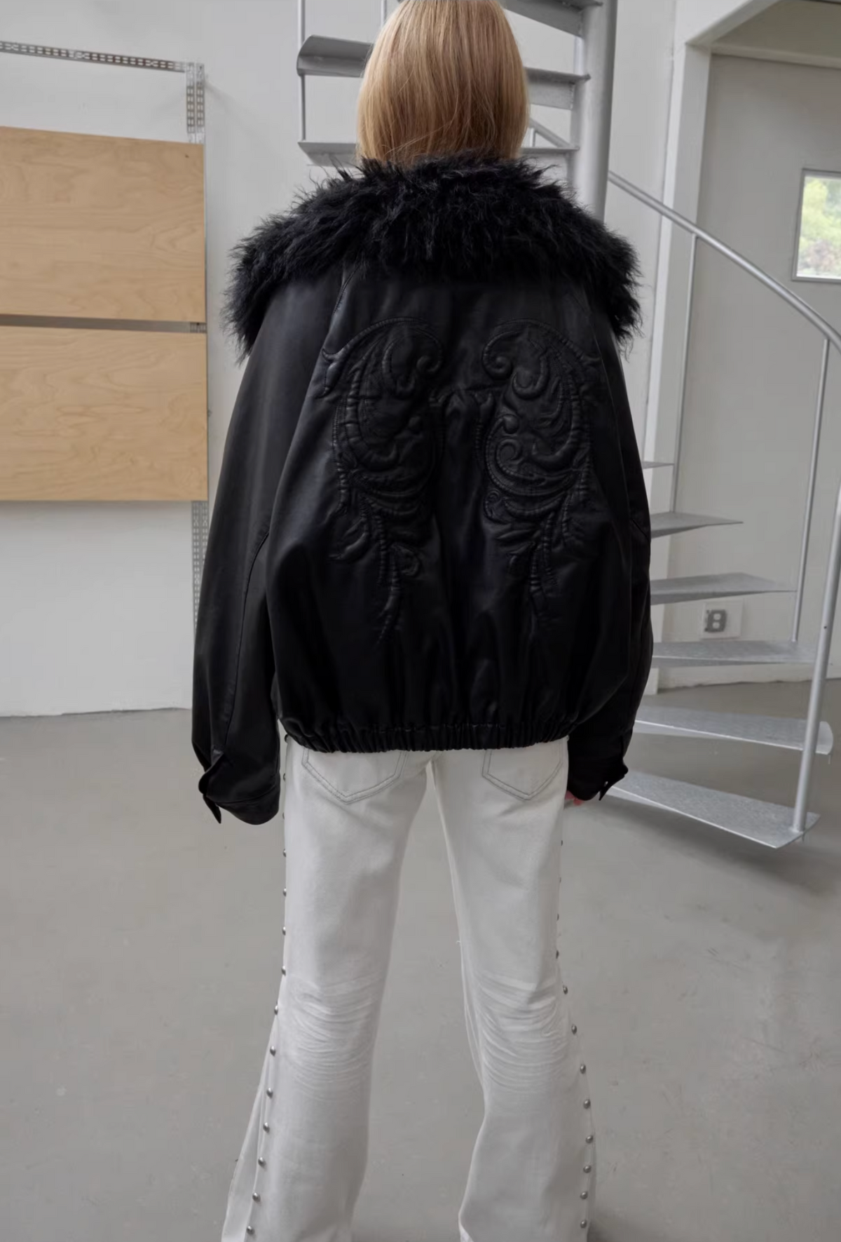 ANGEL WING FUR-COLLAR JACKET – 2colors