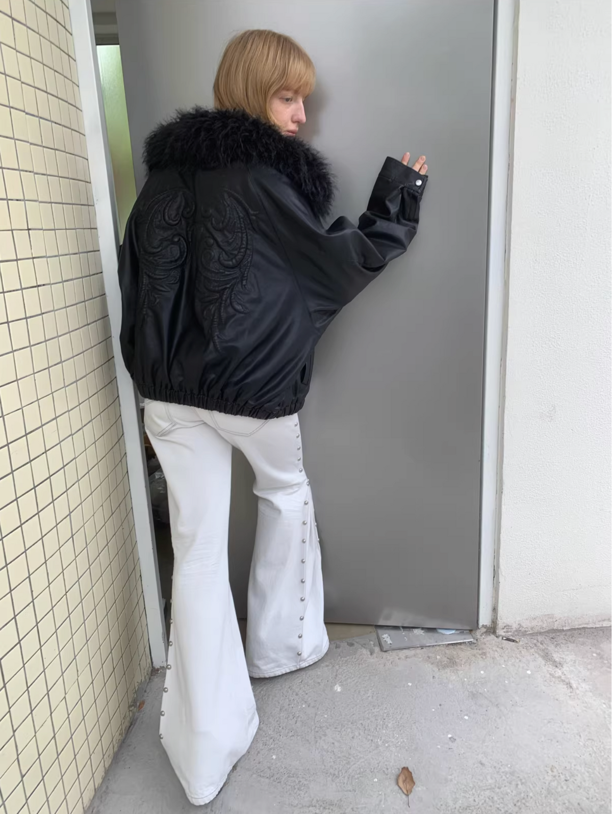 ANGEL WING FUR-COLLAR JACKET – 2colors