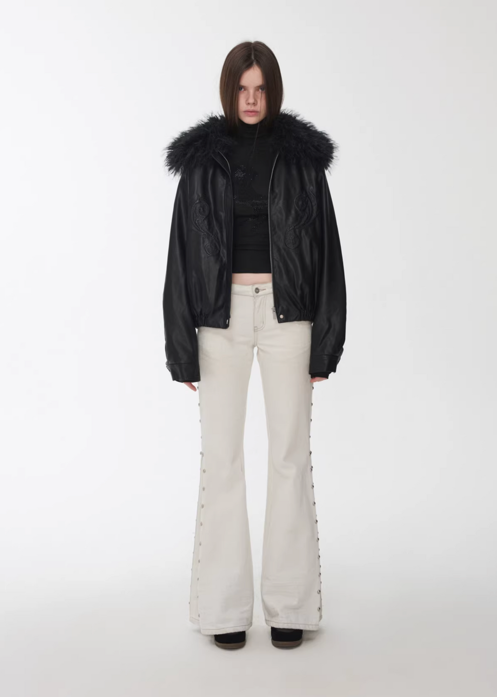 ANGEL WING FUR-COLLAR JACKET – 2colors