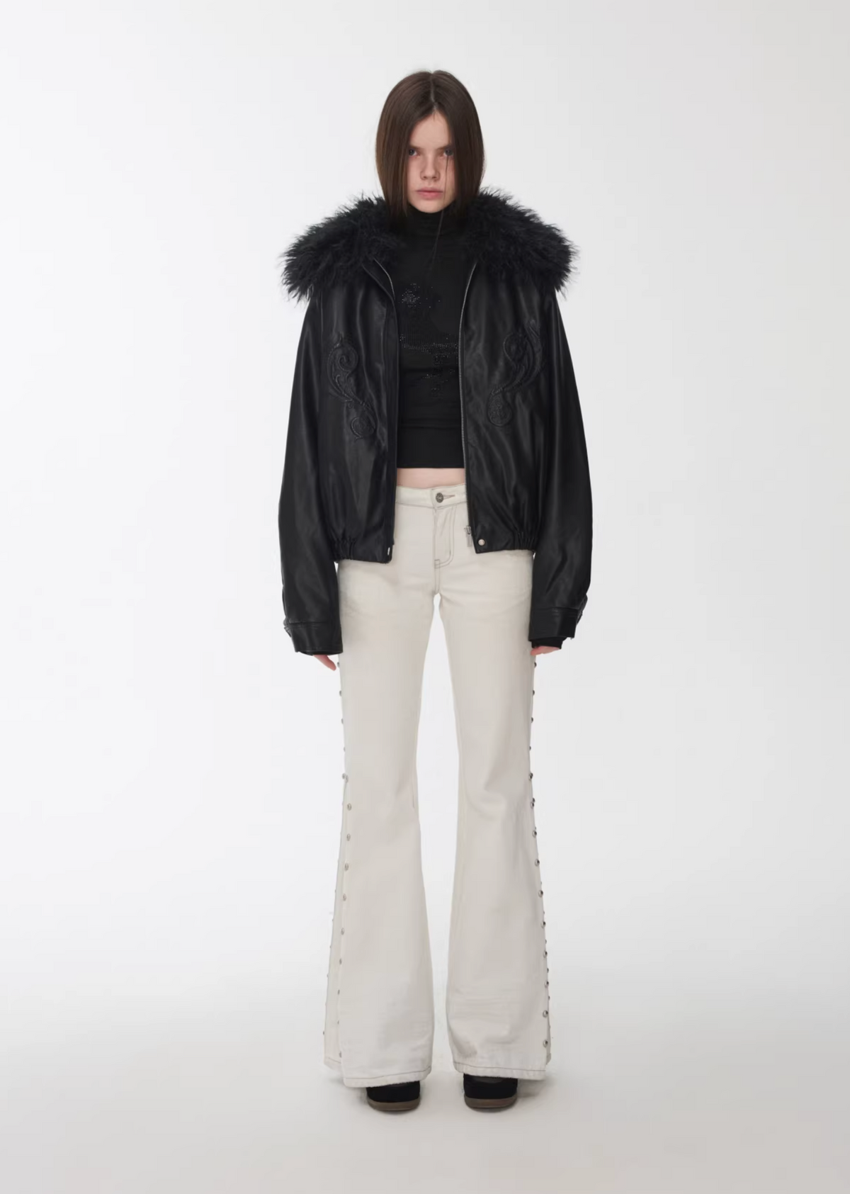 ANGEL WING FUR-COLLAR JACKET – 2colors