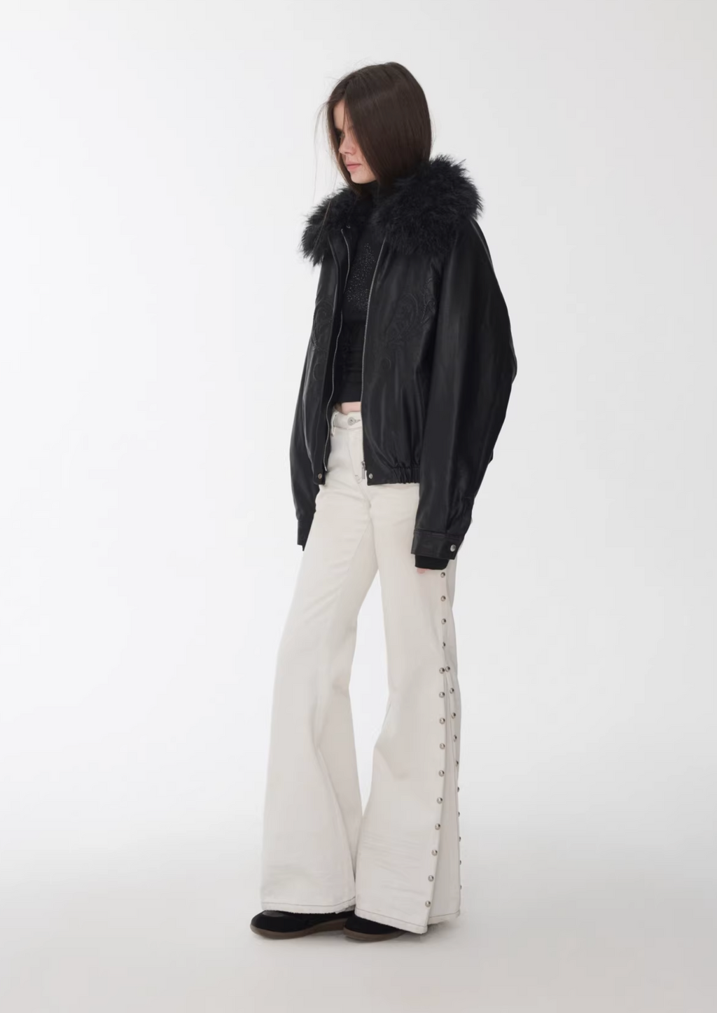 ANGEL WING FUR-COLLAR JACKET – 2colors