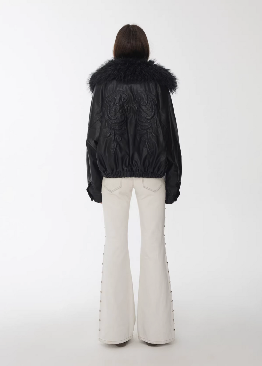 ANGEL WING FUR-COLLAR JACKET – 2colors