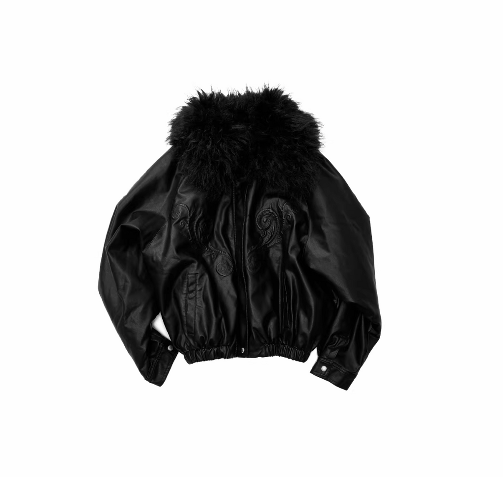 ANGEL WING FUR-COLLAR JACKET – 2colors