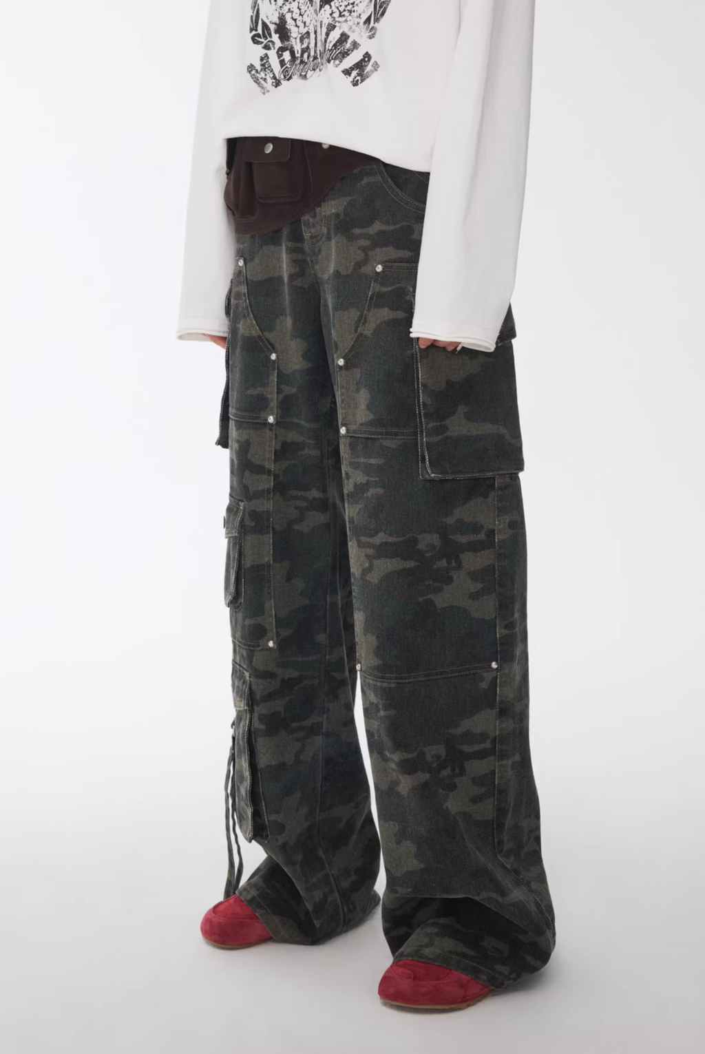 UTILITY CAMO MULTI-POCKET JEANS – 2colors