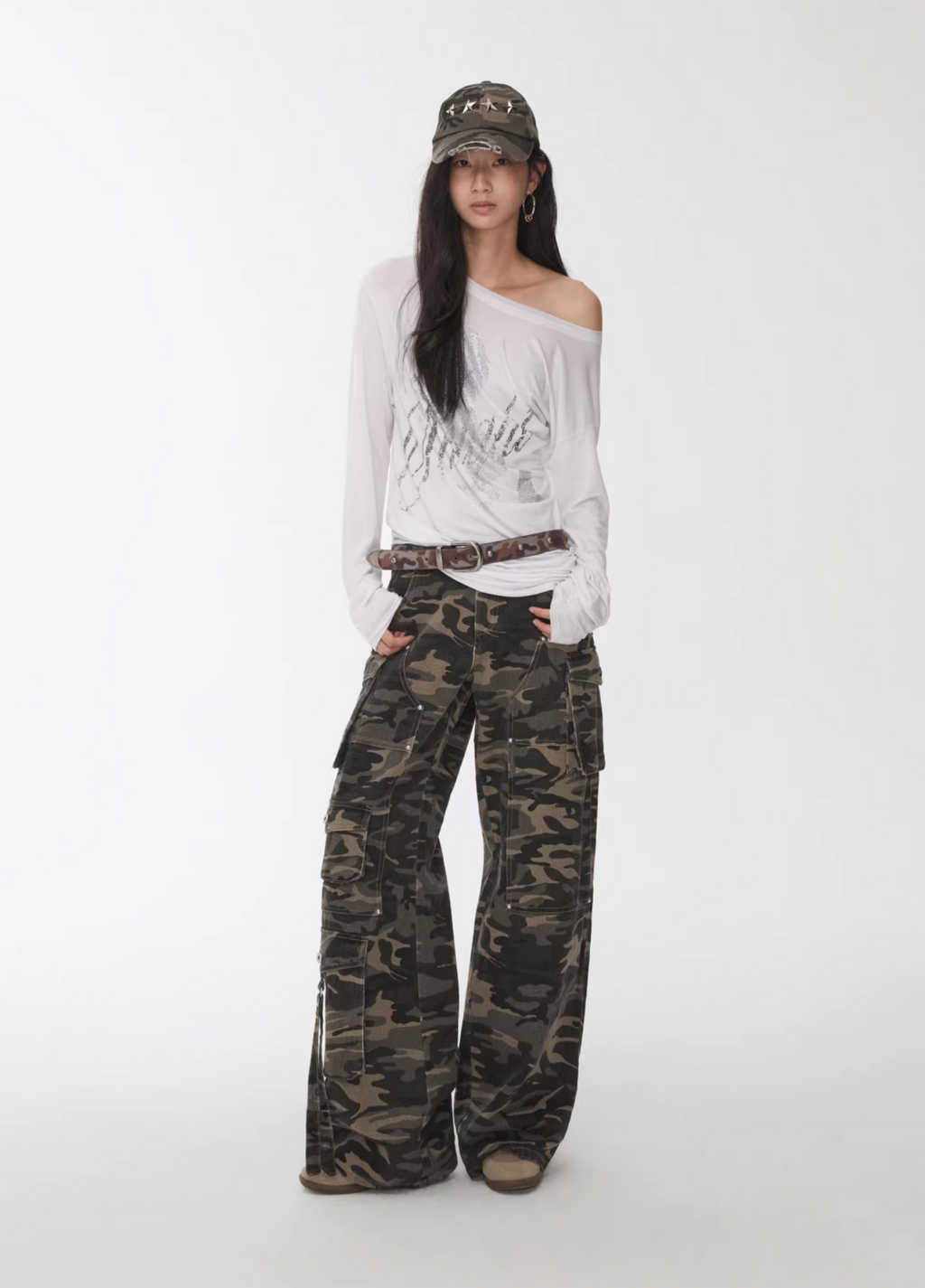 UTILITY CAMO MULTI-POCKET JEANS – 2colors
