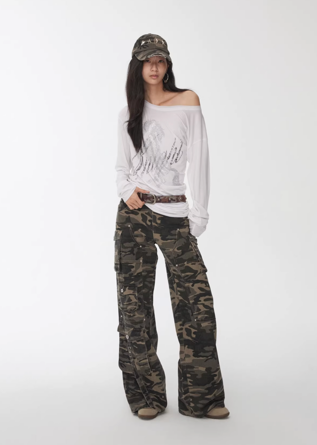 UTILITY CAMO MULTI-POCKET JEANS – 2colors