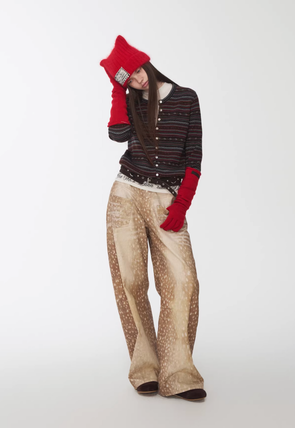 NORDIC HORSE TIE CARDIGAN – 3colors