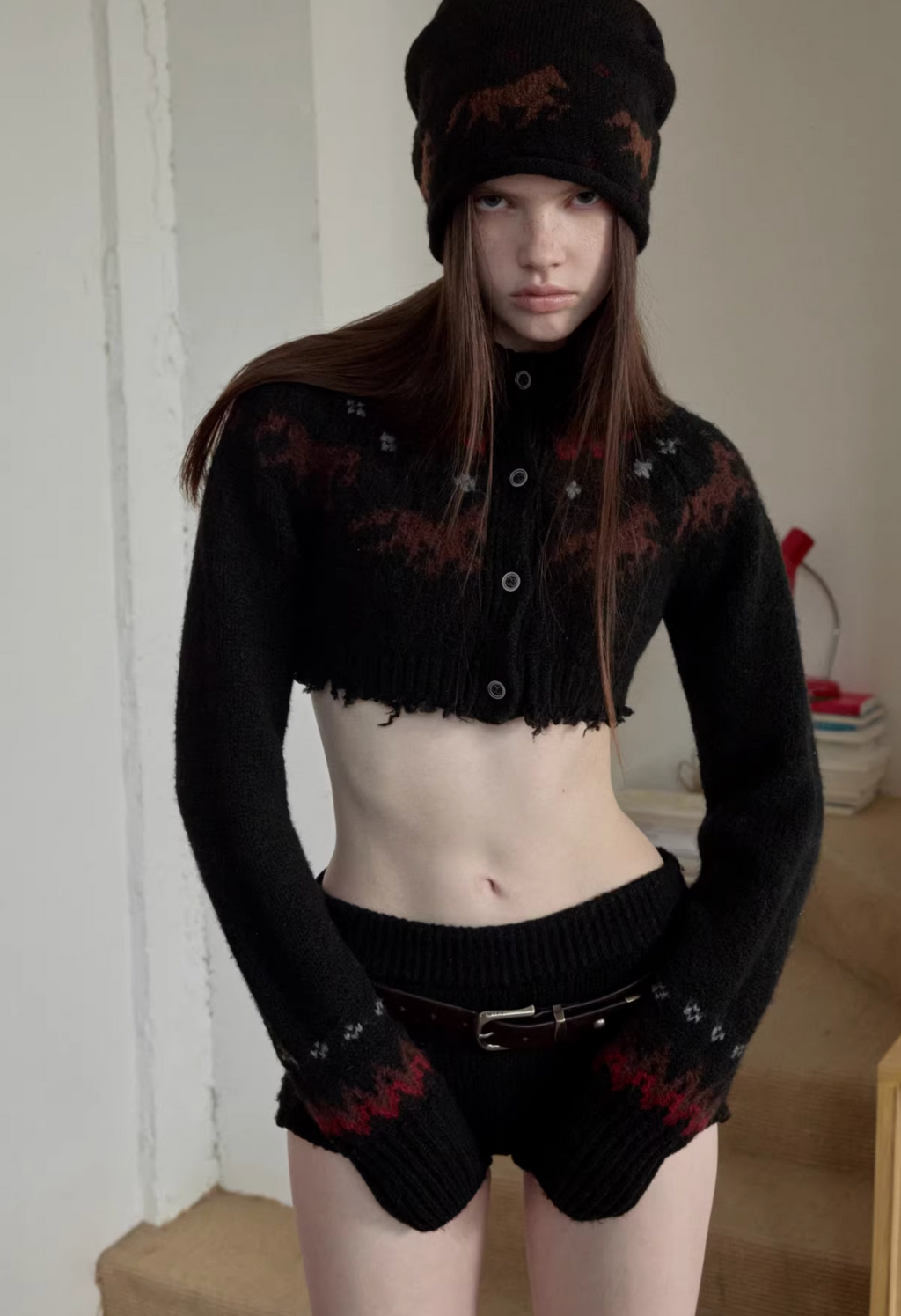 NORDIC HORSE KNIT 2-PIECE SET – 3colors