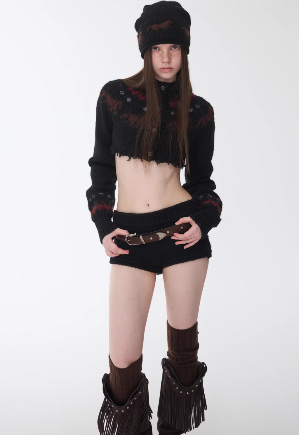 NORDIC HORSE KNIT 2-PIECE SET – 3colors
