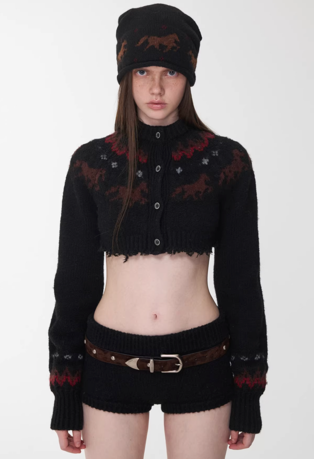 NORDIC HORSE KNIT 2-PIECE SET – 3colors