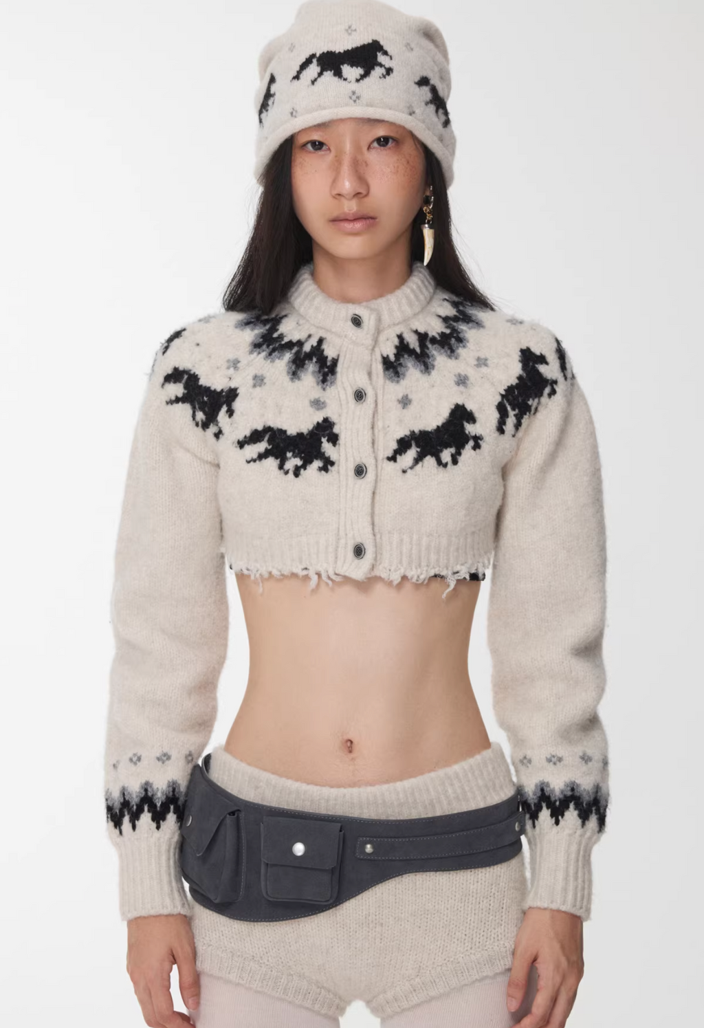 NORDIC HORSE KNIT 2-PIECE SET – 3colors