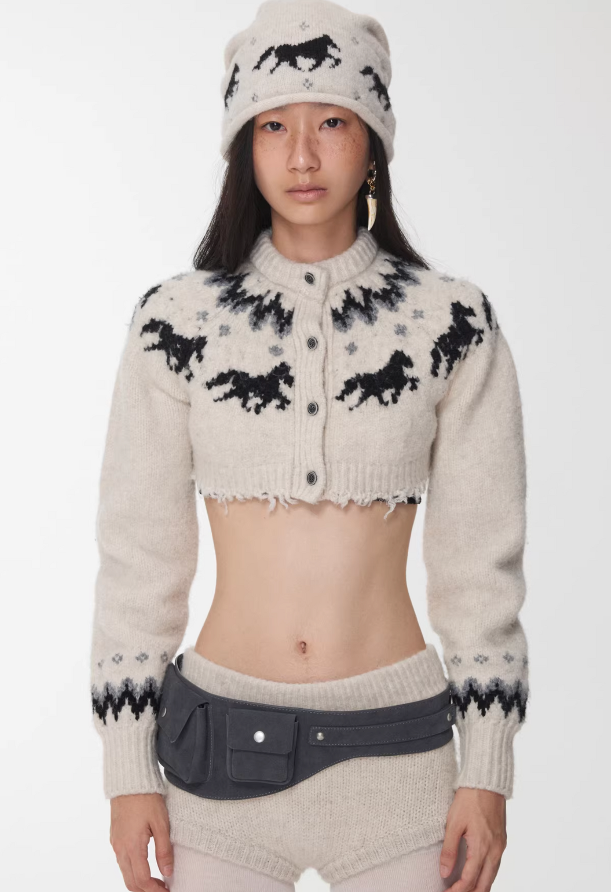 NORDIC HORSE KNIT 2-PIECE SET – 3colors