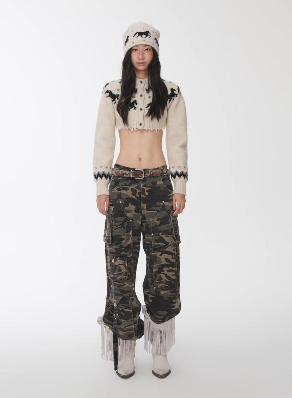 NORDIC HORSE KNIT 2-PIECE SET – 3colors