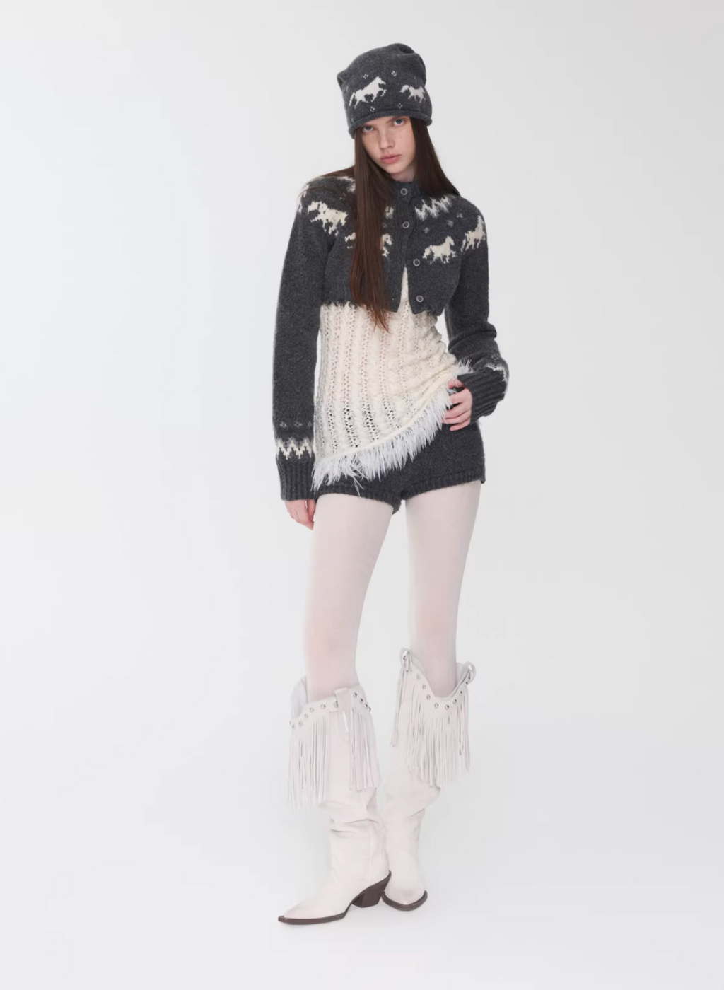 NORDIC HORSE KNIT 2-PIECE SET – 3colors