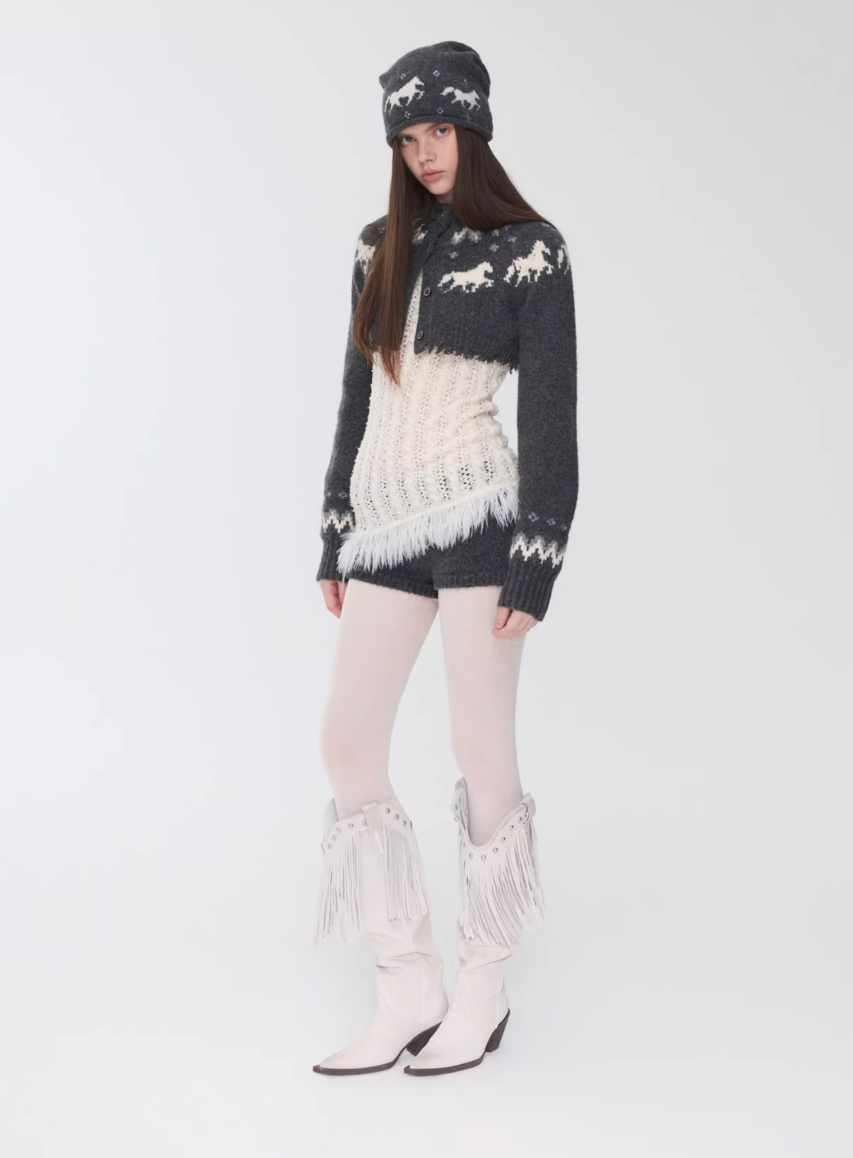 NORDIC HORSE KNIT 2-PIECE SET – 3colors