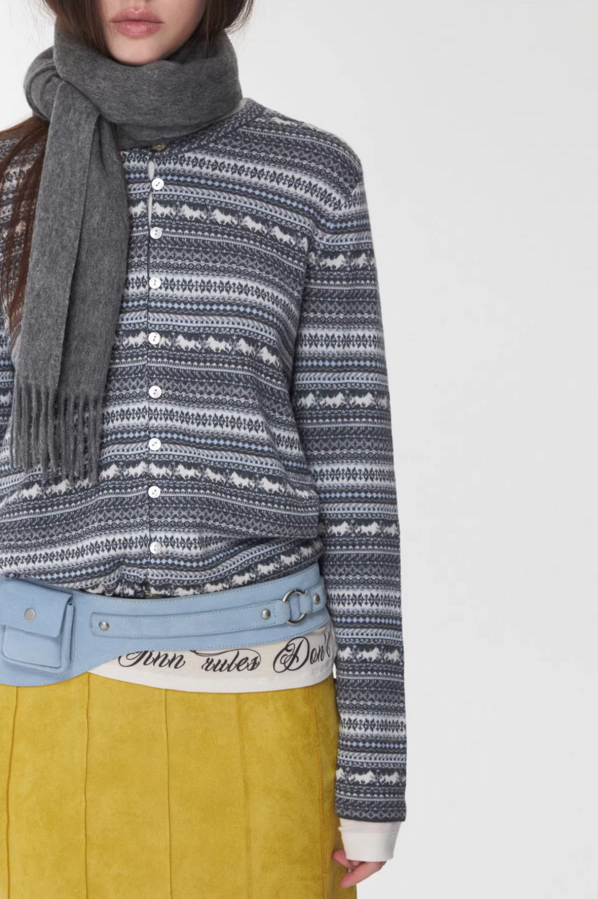 NORDIC HORSE TIE CARDIGAN – 3colors