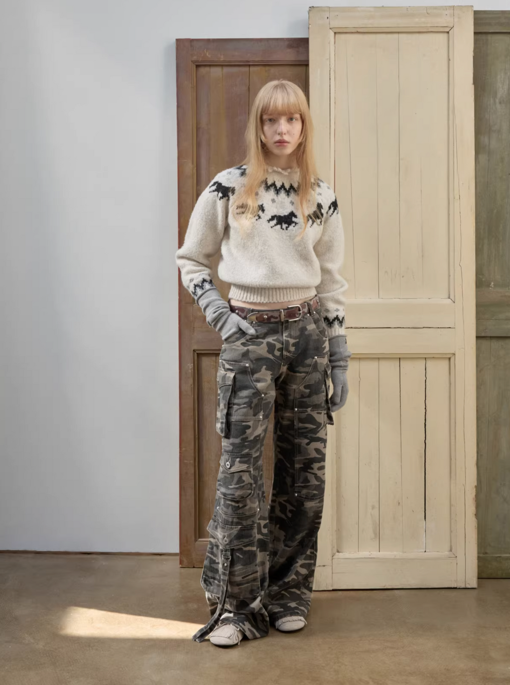 NORDIC HORSE KNIT SWEATER – 3colors