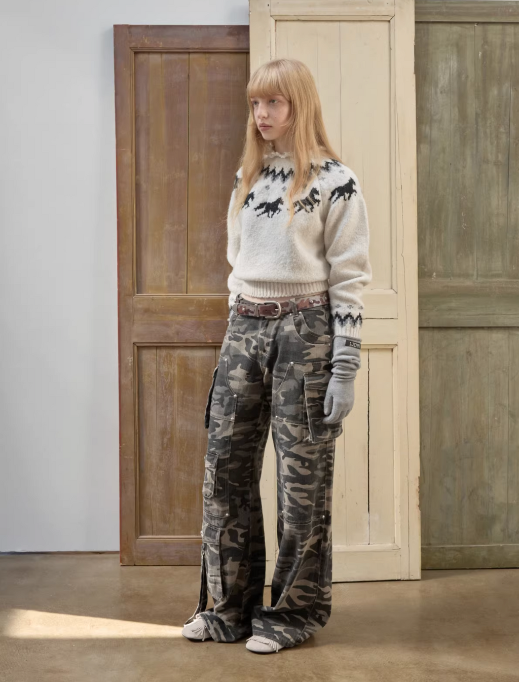 NORDIC HORSE KNIT SWEATER – 3colors
