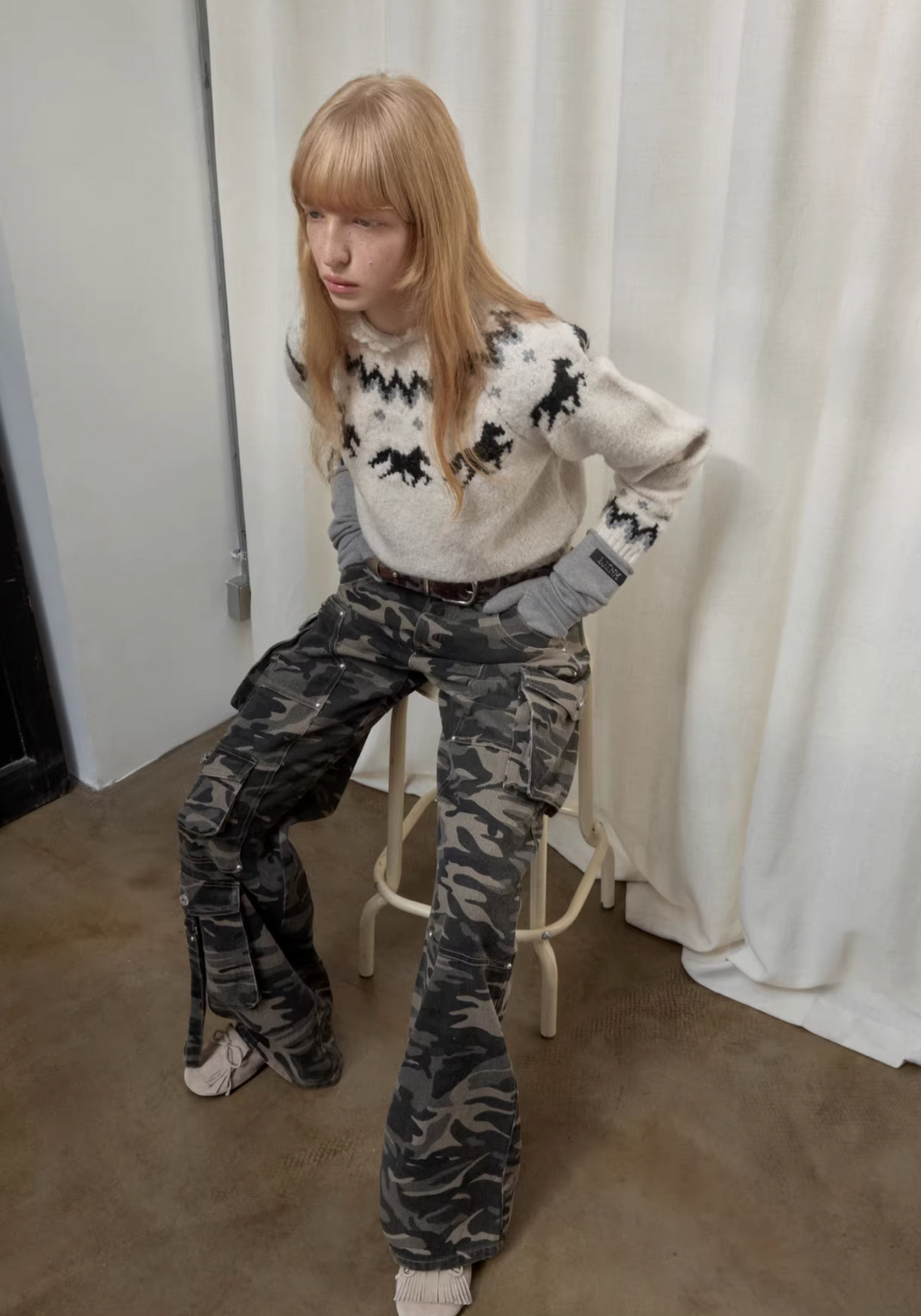 NORDIC HORSE KNIT SWEATER – 3colors