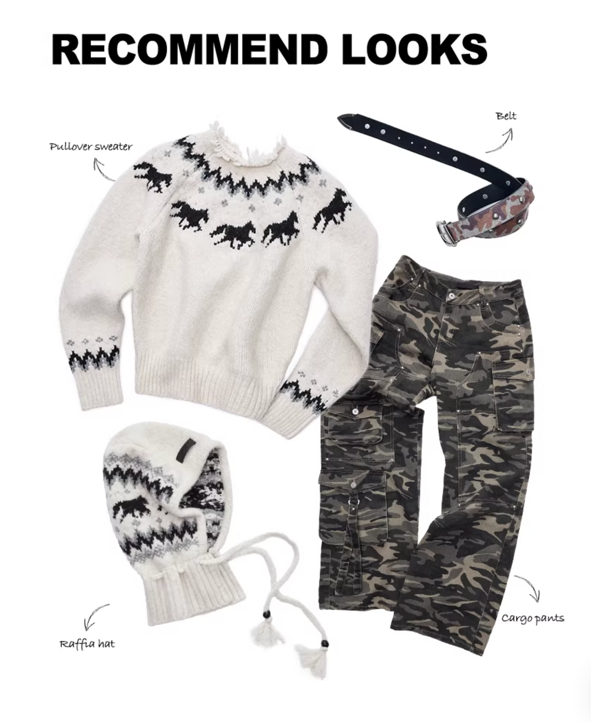 NORDIC HORSE KNIT SWEATER – 3colors