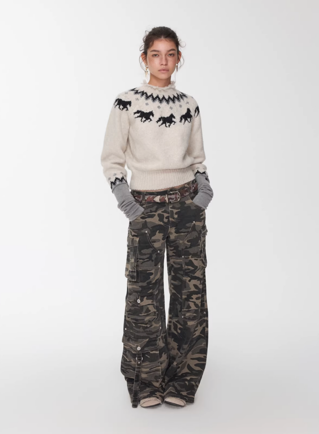 NORDIC HORSE KNIT SWEATER – 3colors