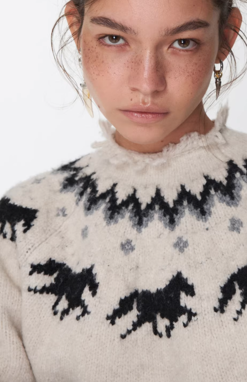 NORDIC HORSE KNIT SWEATER – 3colors
