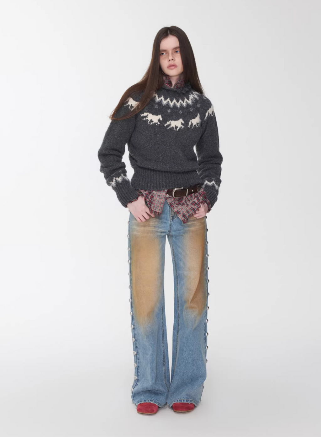 NORDIC HORSE KNIT SWEATER – 3colors