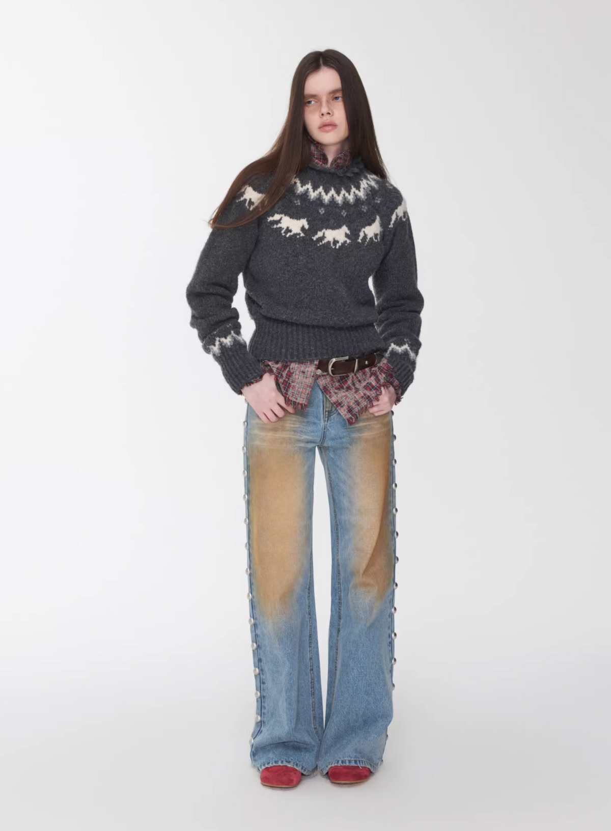 NORDIC HORSE KNIT SWEATER – 3colors