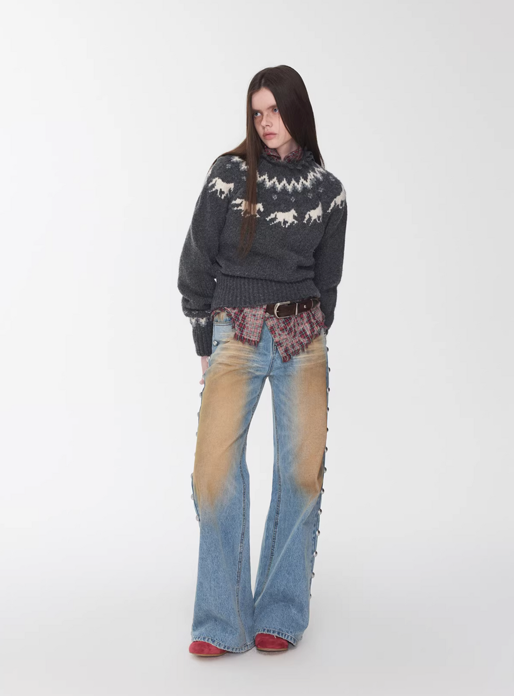 NORDIC HORSE KNIT SWEATER – 3colors