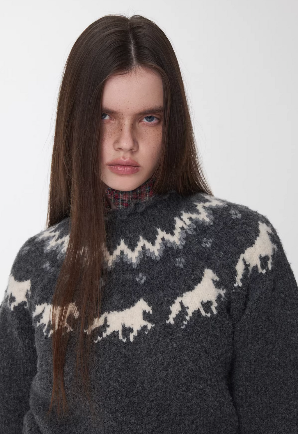 NORDIC HORSE KNIT SWEATER – 3colors