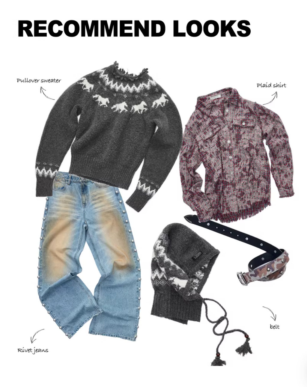 NORDIC HORSE KNIT SWEATER – 3colors