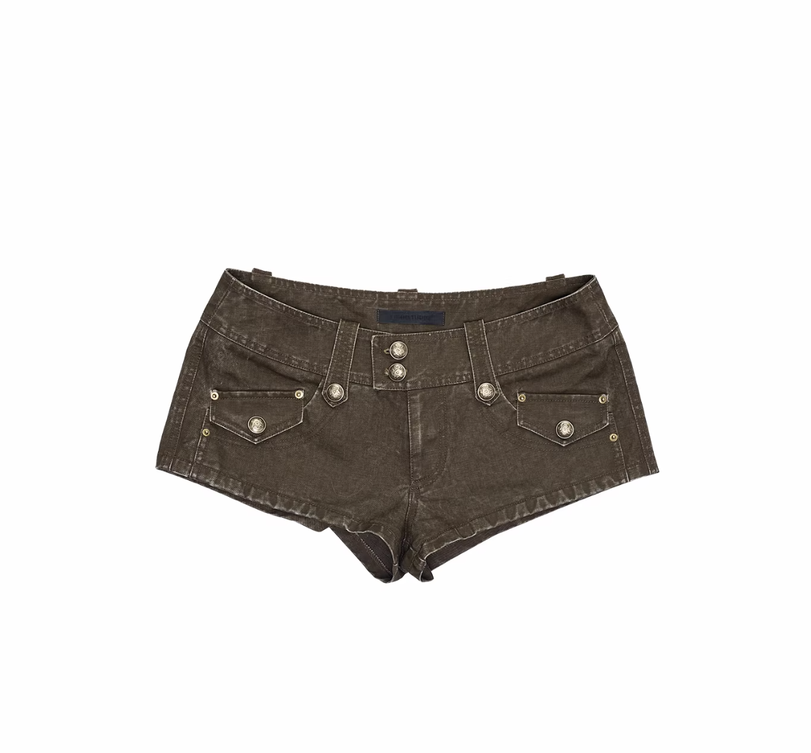 MILITARY RETRO WASHED CANVAS JACKET & SHORT – 2colors