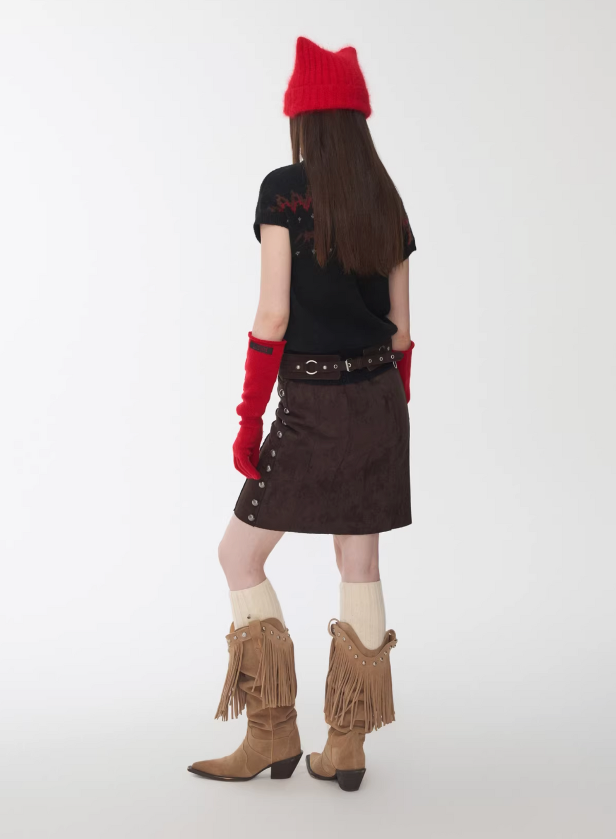 NORDIC HORSE TURTLENECK KNIT TOP ♱ 3colors