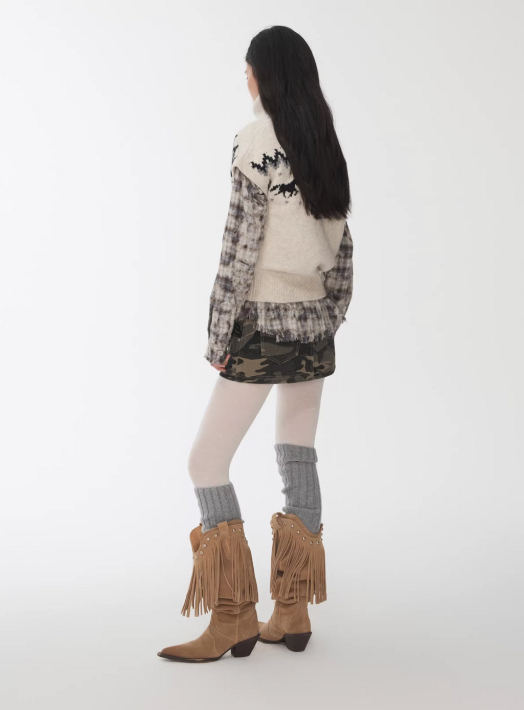 NORDIC HORSE TURTLENECK KNIT TOP ♱ 3colors